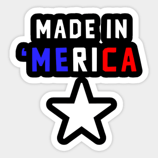 Merica 4th of July Star Design 1 Sticker